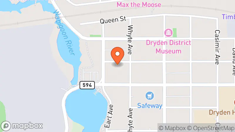 Map showing location of Second Chance Treasures