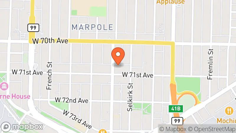 Map showing location of Second Hand Rows Thrift Store
