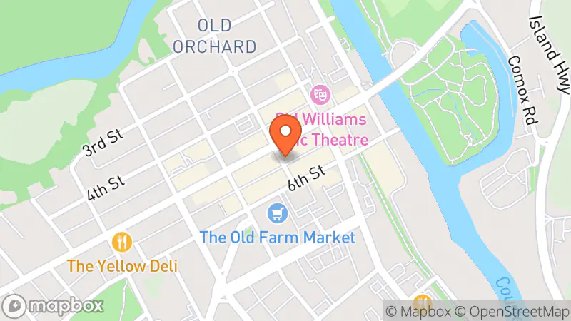 Map showing location of Second Page Used Books