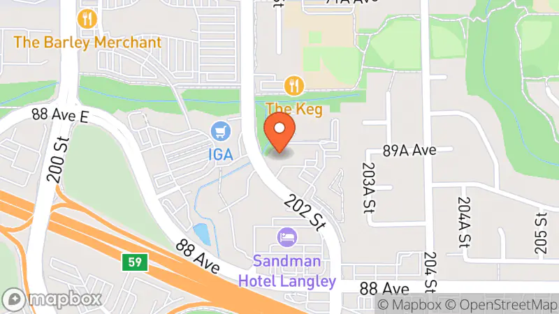 Map showing location of Second Story Treasures