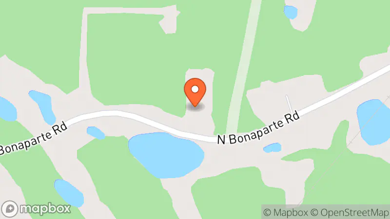 Map showing location of Seventy Mile Access Centre