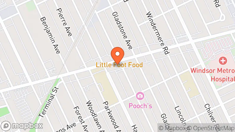 Map showing location of Sharafli Upscale Consignment Boutique