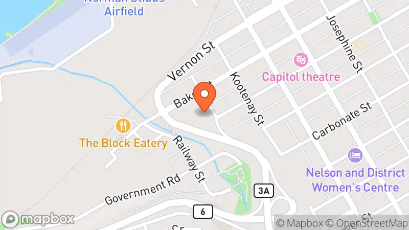 Map showing location of SHARE Nelson