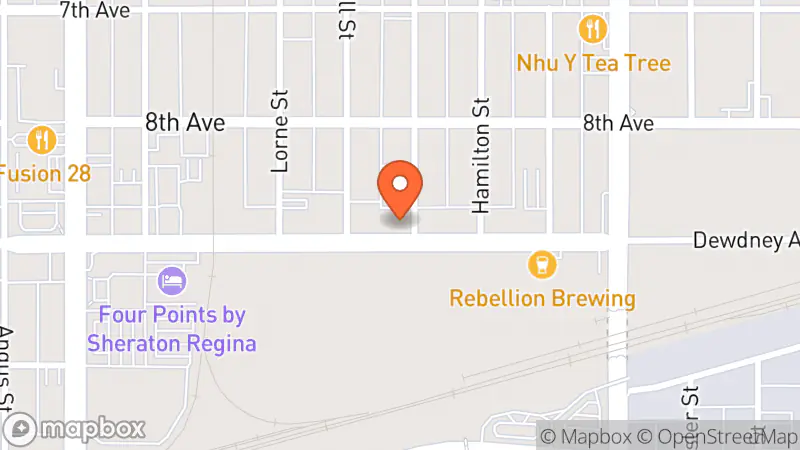 Map showing location of Silver Swan Costume Consignment