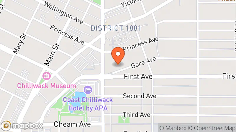 Map showing location of Sky Meadows Vintage