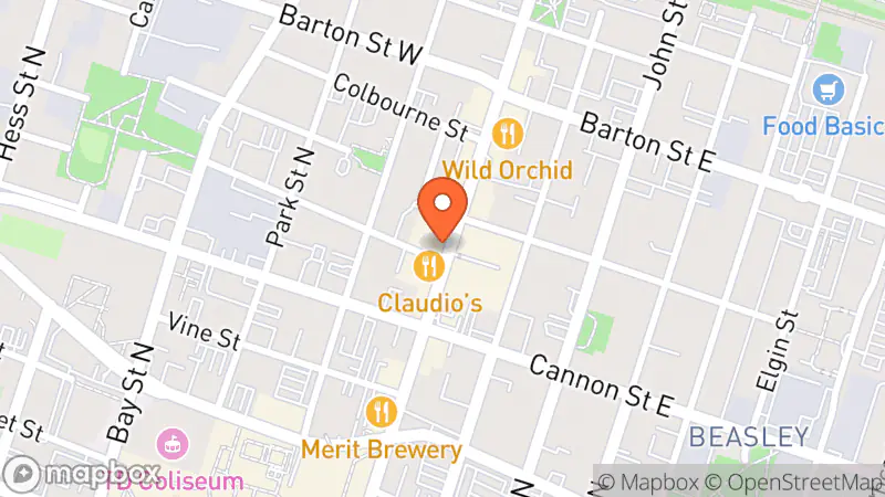 Map showing location of Snafu Studios