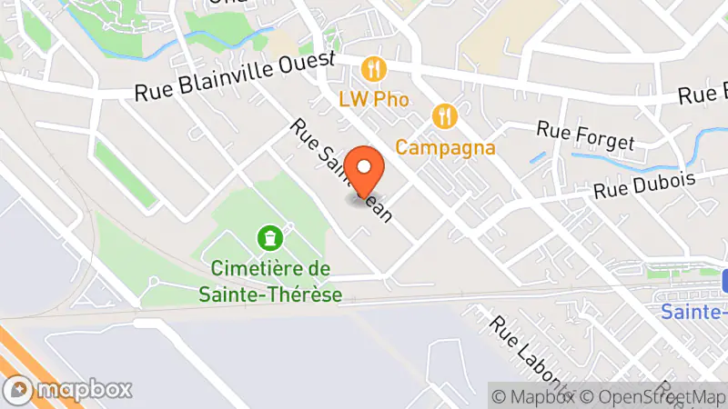 Map showing location of Societe D'Entraide Familiale