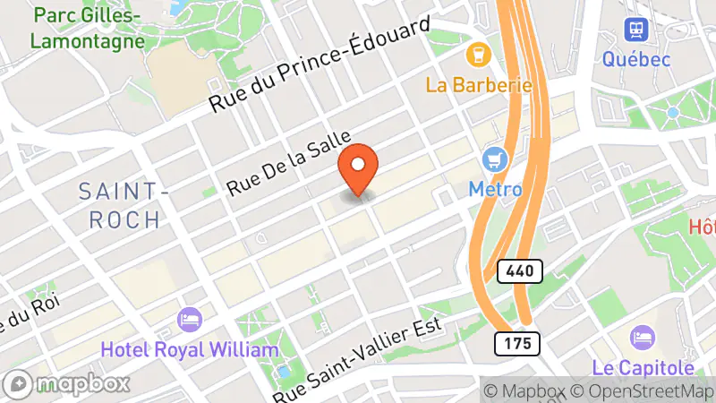 Map showing location of SOS Comptant