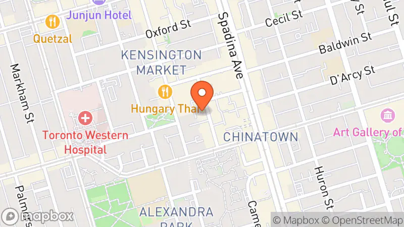Map showing location of Space Vintage