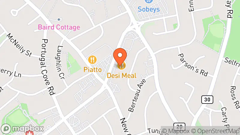 Map showing location of SPCA Thrift Store East