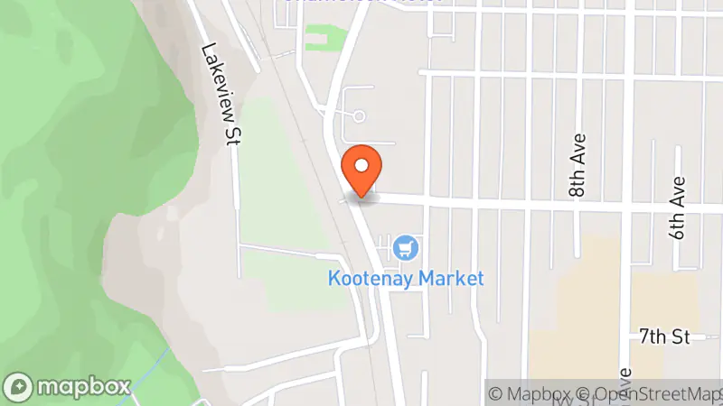 Map showing location of St. David's Thrift Shop