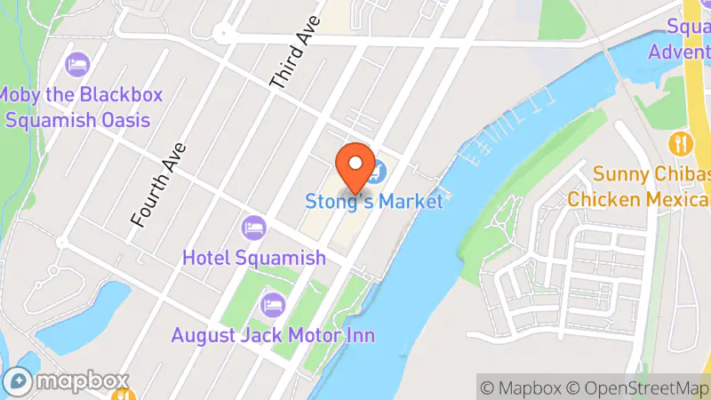 Map showing location of St Joseph’s CWL Thrift Store