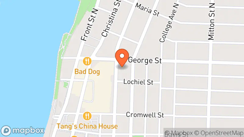 Map showing location of St Vincent De Paul Society Thrift Store