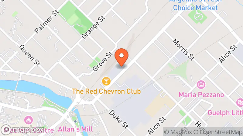 Map showing location of St-Vincent De Paul Thrift Store