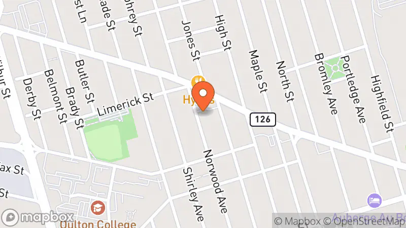 Map showing location of St Vincent du Paul