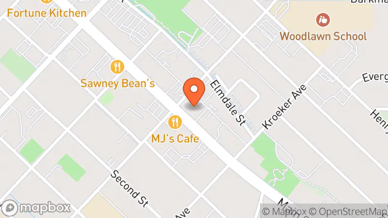 Map showing location of Steinbach MCC Thrift Shop