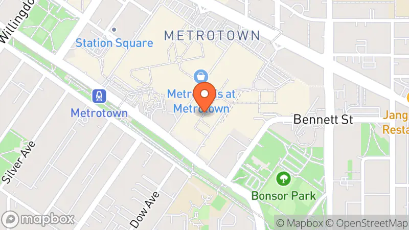 Map showing location of Stoxx Thrift & Vintage at Metropolis at Metrotown