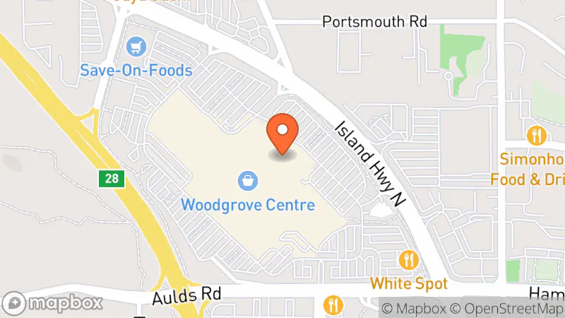 Map showing location of Stoxx Thrift & Vintage Nanaimo - Vancouver Island