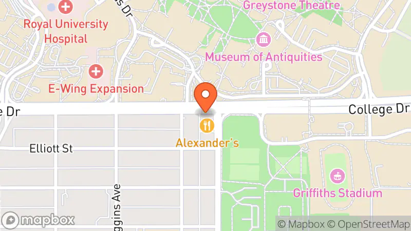 Map showing location of Stuff and Tings