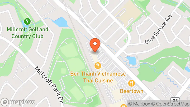 Map showing location of Style Encore Burlington