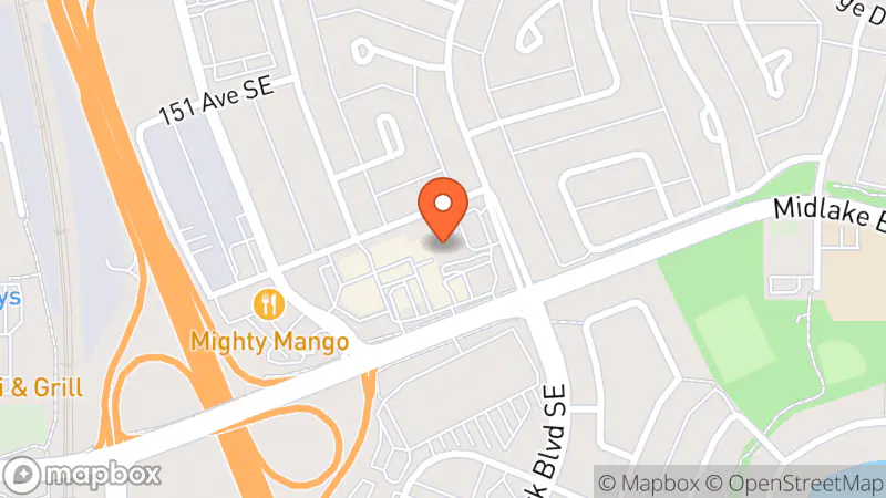 Map showing location of Style Encore Calgary South
