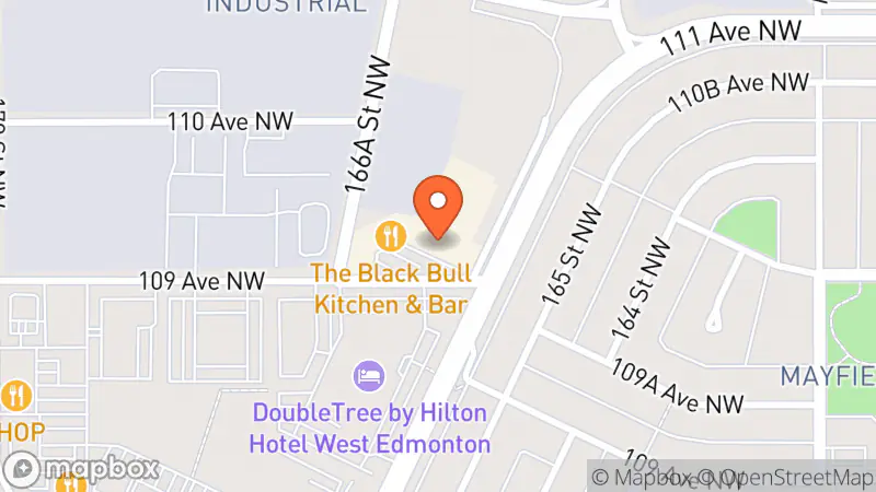 Map showing location of Style Encore Edmonton West