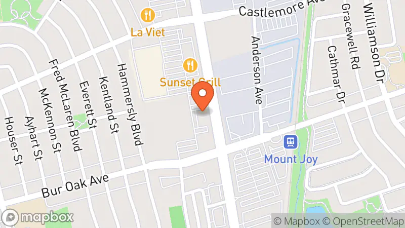 Map showing location of Style Encore Markham