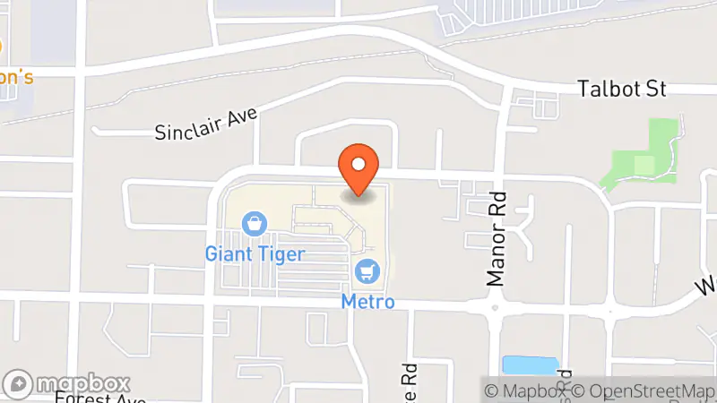 Map showing location of Style Revival