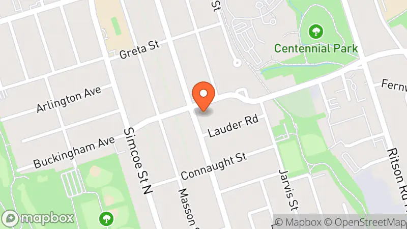 Map showing location of Sunshine Family Thrift Shop