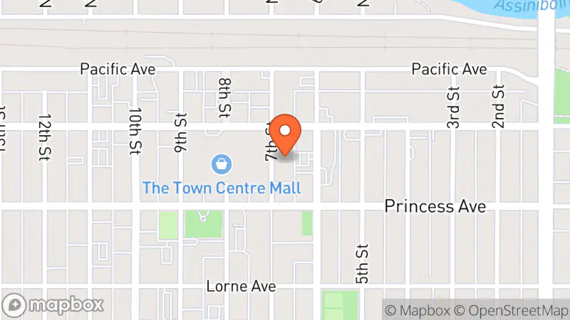 Map showing location of Super Thrift