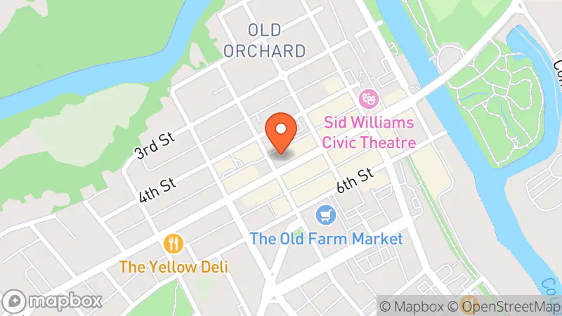 Map showing location of Sweet Salvage Courtenay