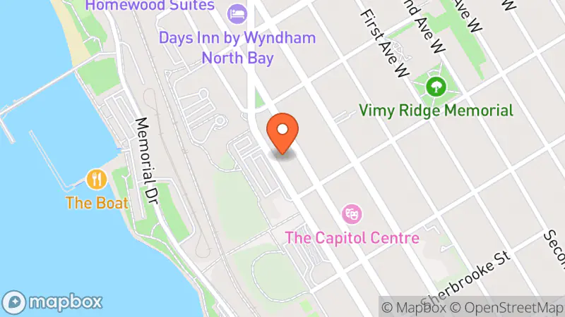 Map showing location of Talbots Throwbacks