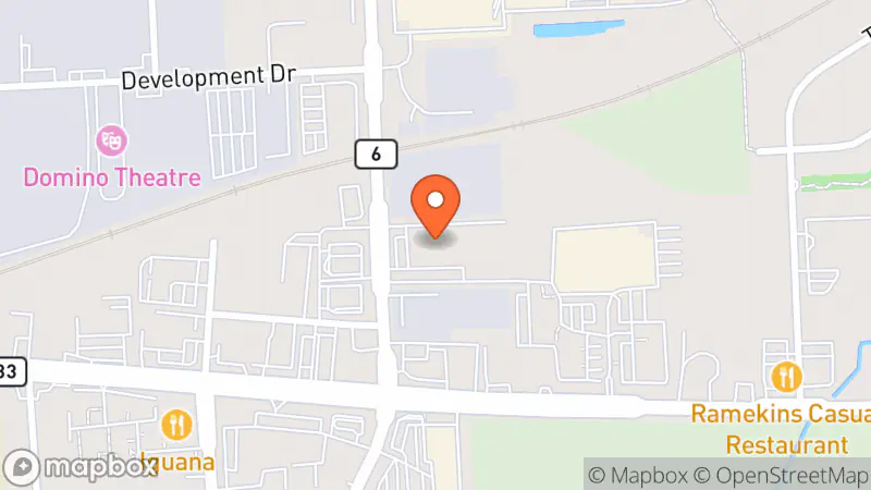 Map showing location of Talize Thrift Store