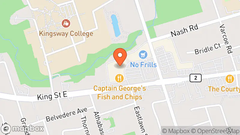 Map showing location of Talize Thrift Store