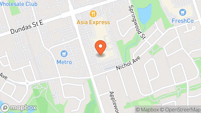 Map showing location of Talize Thrift Store