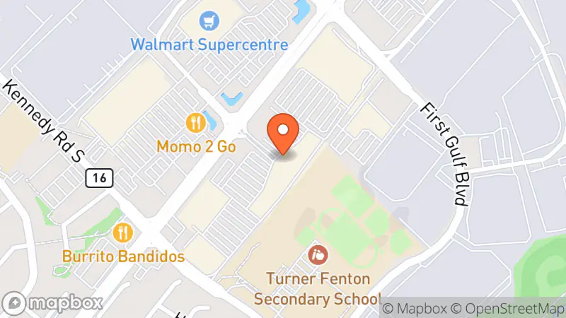 Map showing location of Talize Thrift Store