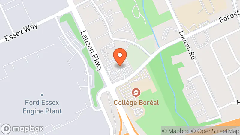 Map showing location of Talize Thrift Store