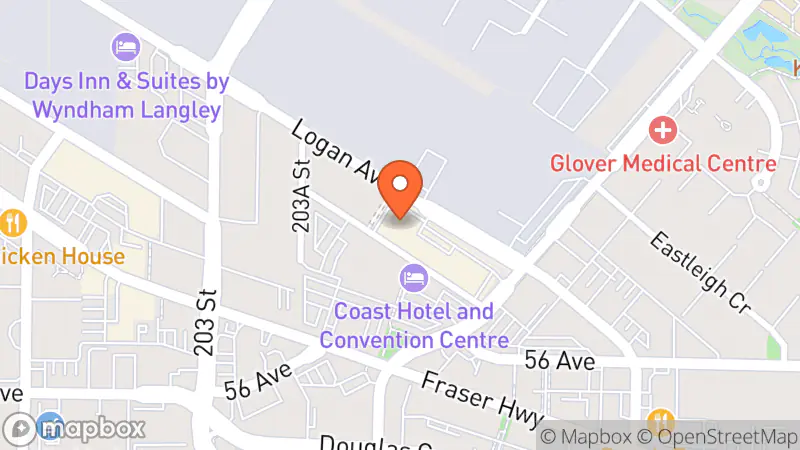 Map showing location of Talize Thrift Store