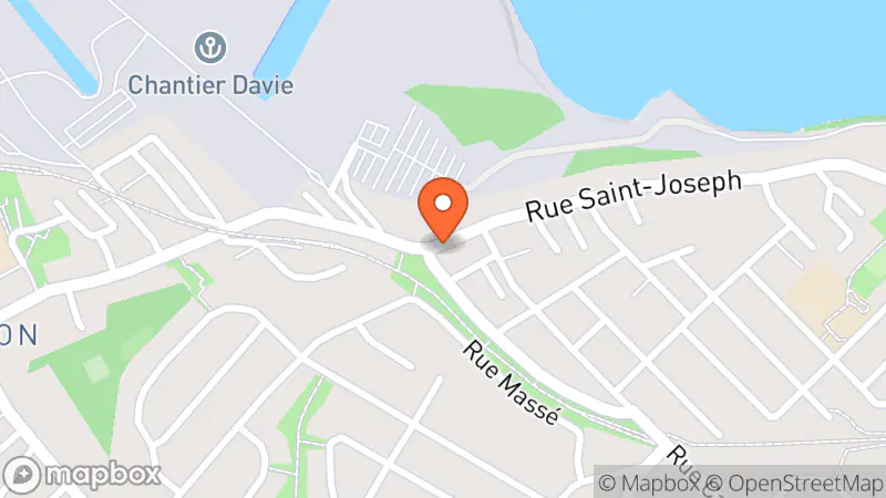 Map showing location of Textile Ouest-Est