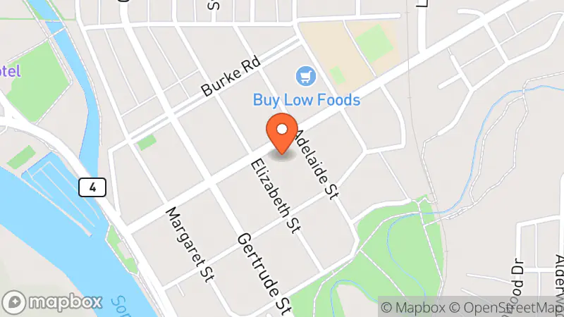 Map showing location of The Attic