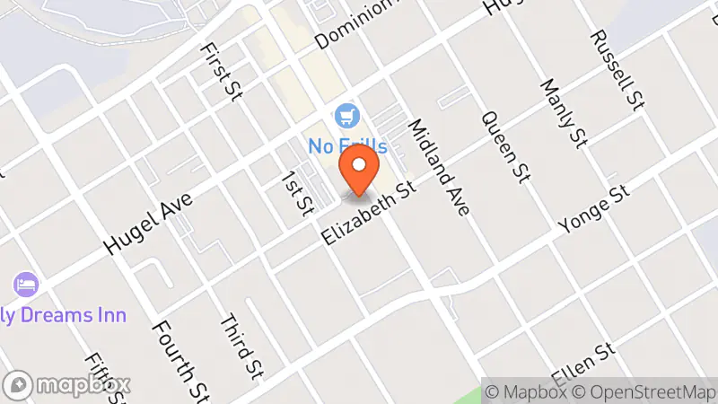 Map showing location of The Book Cellar