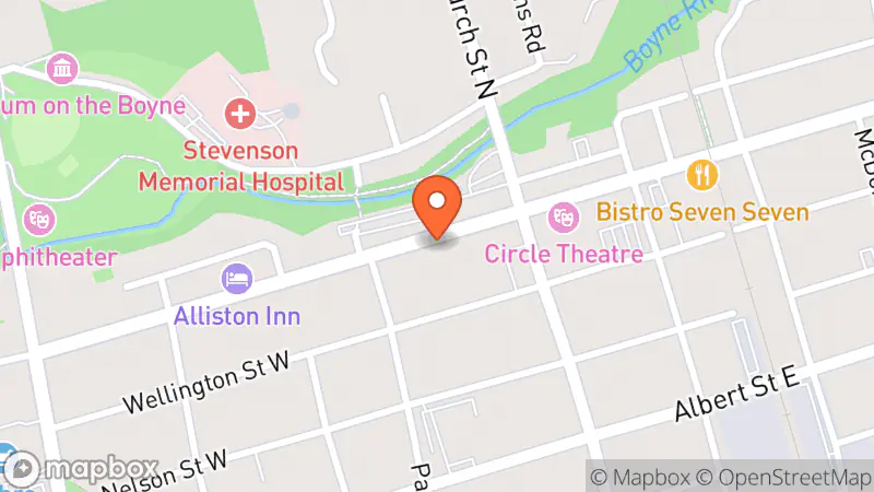 Map showing location of The Clothes Line