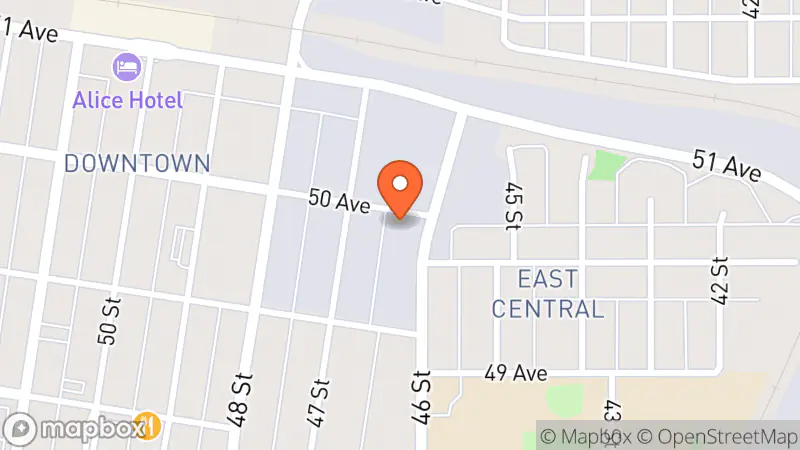 Map showing location of The Essentials Boutique, A Centra Cam Vintage & Reuse Store