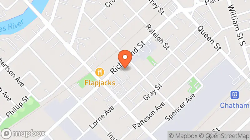 Map showing location of The Family Treasure Chest