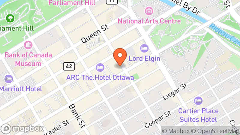 Map showing location of The Friends' Bookshop