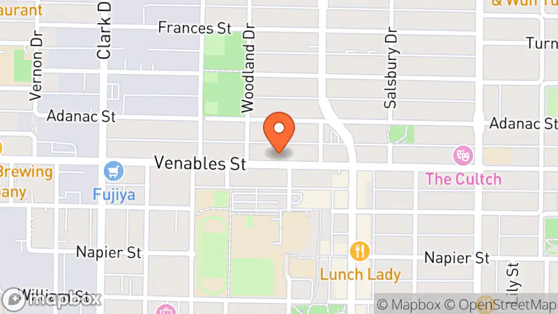 Map showing location of The Front Supply Co