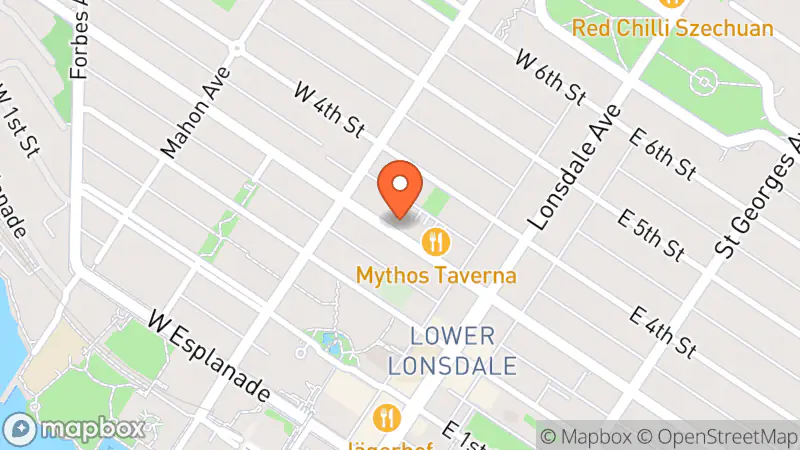 Map showing location of The Good Stuff Connection Thrift Shop