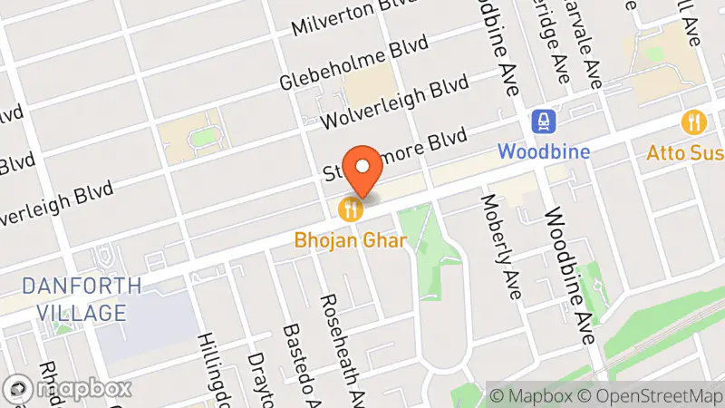 Map showing location of The Handwork Department