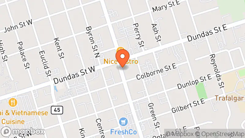 Map showing location of The Milk Money General Thrift Market