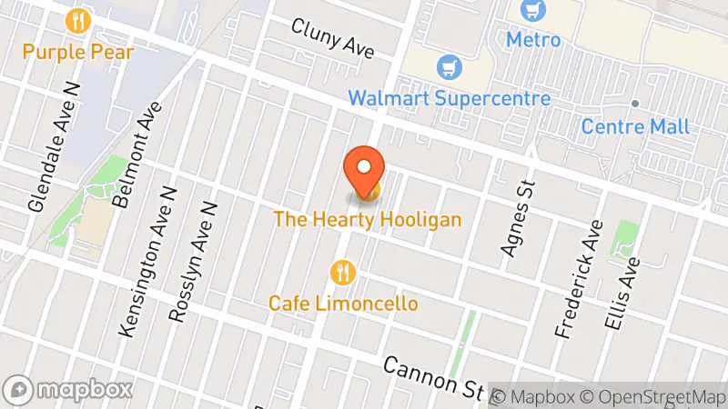 Map showing location of The Millionaire's Daughter Hamilton